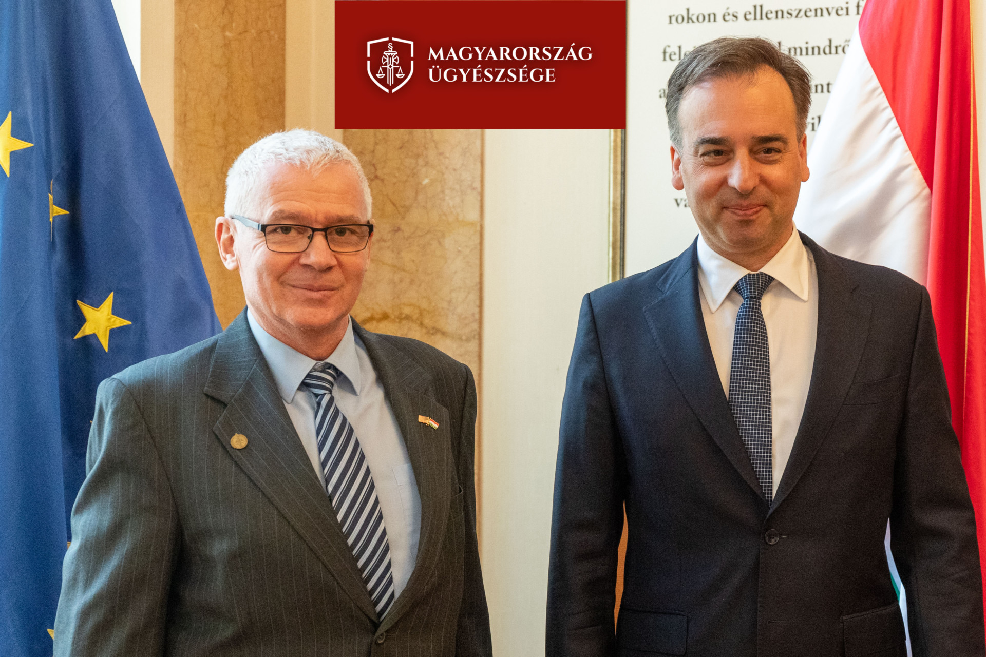 A meeting between David Pressman, the US Ambassador to Hungary, and the Chief Public Prosecutor, Dr. Peter Bolt